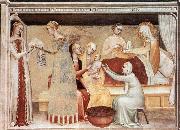 GIOVANNI DA MILANO The Birth of the Virgin oil painting on canvas